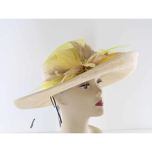 Bellissima Dressy Spring Easter Church Derby Hat  $148 Tags #HT192 - Picture 1 of 5